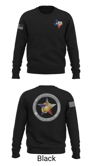 Crew Neck Sweatshirt, Goodfellow AFB MCD, Marines, Teamtime, Team time, sublimation, custom sports apparel, team uniforms, spirit wear, spiritwear, sports uniforms, custom shirts, team store, custom team store, fundraiser sports, apparel fundraiser