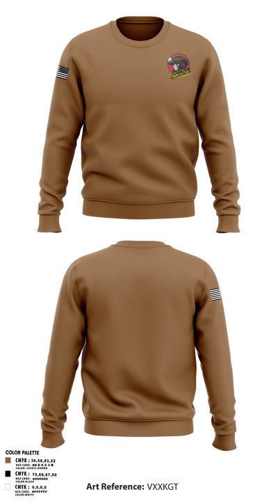 C BTRY, 5-4 ADAR Crew Neck Sweatshirt - 1