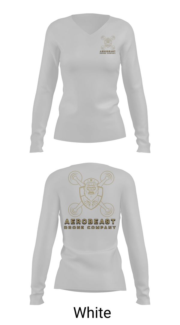 Womens Long Sleeve Vneck Shirt, AeroBeast, , Teamtime, Team time, sublimation, custom sports apparel, team uniforms, spirit wear, spiritwear, sports uniforms, custom shirts, team store, custom team store, fundraiser sports, apparel fundraiser