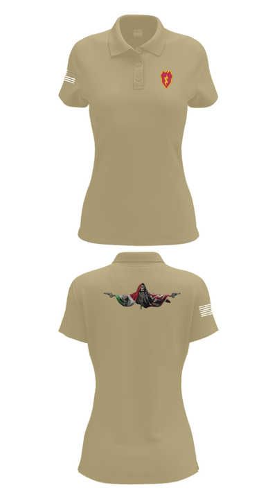 25th ID 51573122 Women's Short Sleeve Performance Polo  - 95
