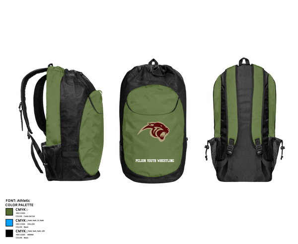 Gear Bag, Pelion Youth Wrestling, Wrestling, Teamtime, Team time, sublimation, custom sports apparel, team uniforms, spirit wear, spiritwear, sports uniforms, custom shirts, team store, custom team store, fundraiser sports, apparel fundraiser