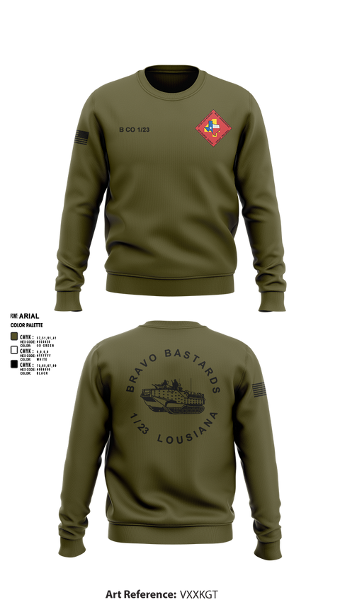 Crew Neck Sweatshirt, Bravo 1/23 63480397, Marines, Teamtime, Team time, sublimation, custom sports apparel, team uniforms, spirit wear, spiritwear, sports uniforms, custom shirts, team store, custom team store, fundraiser sports, apparel fundraiser