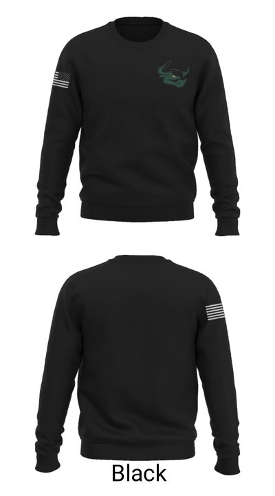 New Milford Bulls Football And Cheerleading 19489077 Crew Neck Sweatshirt - 21