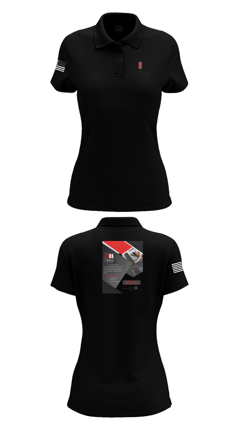 Womens Short Sleeve Performance Polo, Badotti Flooring, , Teamtime, Team time, sublimation, custom sports apparel, team uniforms, spirit wear, spiritwear, sports uniforms, custom shirts, team store, custom team store, fundraiser sports, apparel fundraiser