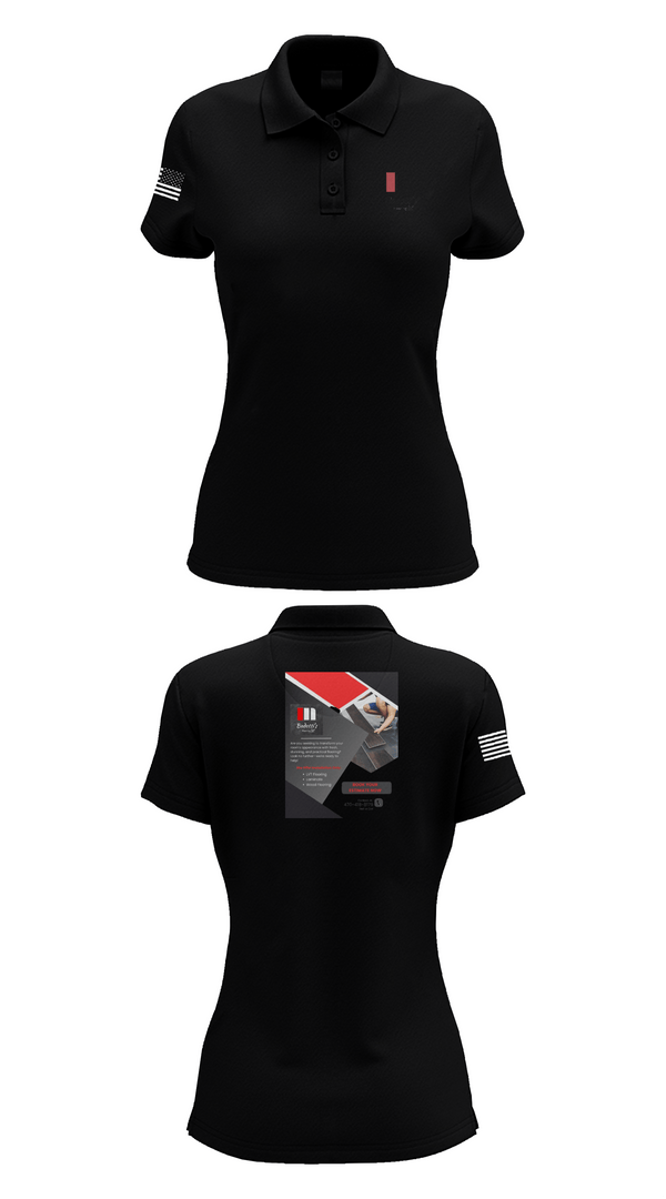 Womens Short Sleeve Performance Polo, Badotti Flooring, , Teamtime, Team time, sublimation, custom sports apparel, team uniforms, spirit wear, spiritwear, sports uniforms, custom shirts, team store, custom team store, fundraiser sports, apparel fundraiser