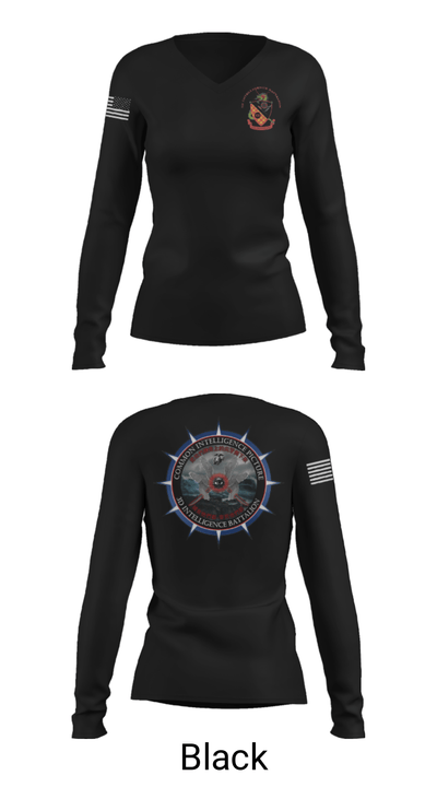 3rd Intelligence Battalion 49807001 Women's Long Sleeve V-neck Shirt - 37