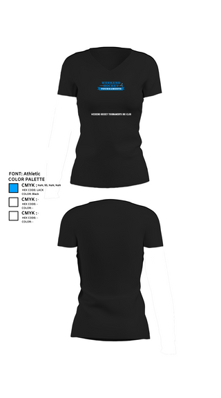 Womens Short Sleeve Vneck Shirt, Weekend Hockey Tournaments Inc-club, Ice Hockey, Teamtime, Team time, sublimation, custom sports apparel, team uniforms, spirit wear, spiritwear, sports uniforms, custom shirts, team store, custom team store, fundraiser sports, apparel fundraiser