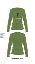 1st Plt, A Co, 2-325 AIR 48515374 Women's Long Sleeve V-neck Shirt - 42