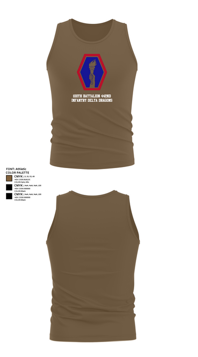 100th Battalion 442nd Infantry Delta dragons 60081058 Tank Top - 19
