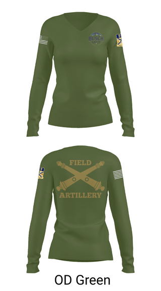 Womens Long Sleeve Vneck Shirt, Busch Latte, Army, Teamtime, Team time, sublimation, custom sports apparel, team uniforms, spirit wear, spiritwear, sports uniforms, custom shirts, team store, custom team store, fundraiser sports, apparel fundraiser