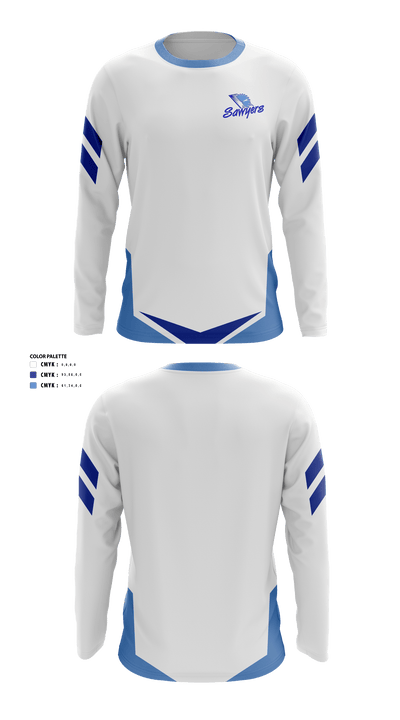Saugerties High School Golf 90540515 Long Sleeve Performance Shirt - 40