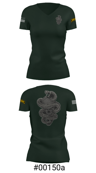 Womens Short Sleeve Vneck Shirt, HHC 1-8IN SCT, Army, Teamtime, Team time, sublimation, custom sports apparel, team uniforms, spirit wear, spiritwear, sports uniforms, custom shirts, team store, custom team store, fundraiser sports, apparel fundraiser