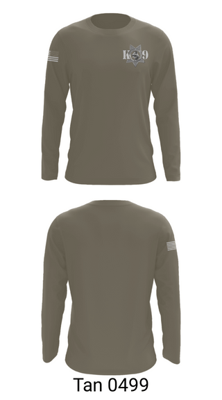 Long Sleeve Performance Shirt, Fresno Police Department K9 Unit, Police, Teamtime, Team time, sublimation, custom sports apparel, team uniforms, spirit wear, spiritwear, sports uniforms, custom shirts, team store, custom team store, fundraiser sports, apparel fundraiser
