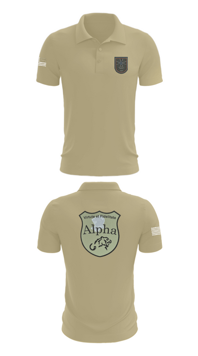 4./401 PzGrenBtl 62618383 Short Sleeve Performance Polo - 87