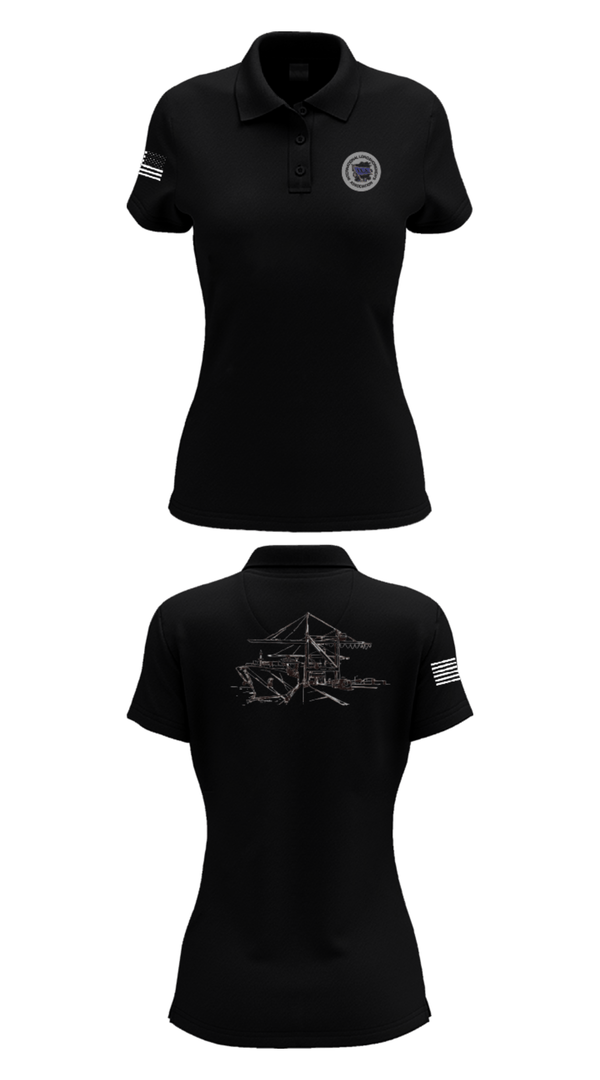 Womens Short Sleeve Performance Polo, Howland Hook Marine Terminal, , Teamtime, Team time, sublimation, custom sports apparel, team uniforms, spirit wear, spiritwear, sports uniforms, custom shirts, team store, custom team store, fundraiser sports, apparel fundraiser