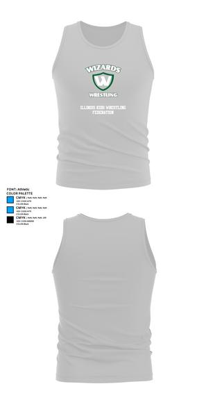 Tank Top, Illinois Kids Wrestling Federation, Wrestling, Teamtime, Team time, sublimation, custom sports apparel, team uniforms, spirit wear, spiritwear, sports uniforms, custom shirts, team store, custom team store, fundraiser sports, apparel fundraiser
