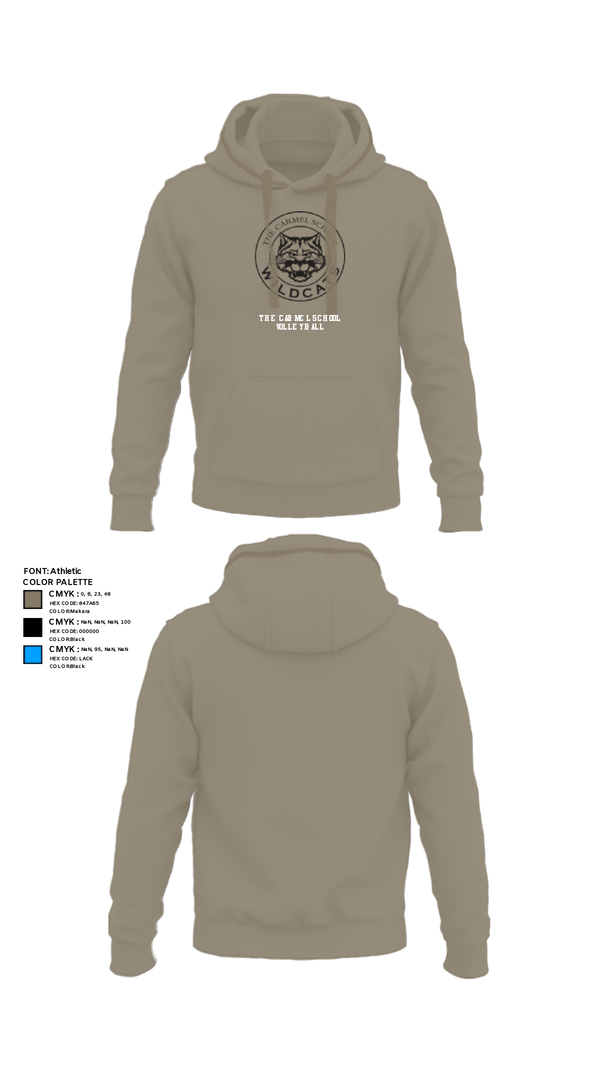 Hoodie, The Carmel School Volleyball, Women's Volleyball, Teamtime, Team time, sublimation, custom sports apparel, team uniforms, spirit wear, spiritwear, sports uniforms, custom shirts, team store, custom team store, fundraiser sports, apparel fundraiser
