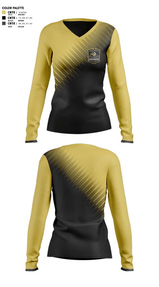 Womens Long Sleeve Vneck Shirt, Navarro, Women's Soccer, Teamtime, Team time, sublimation, custom sports apparel, team uniforms, spirit wear, spiritwear, sports uniforms, custom shirts, team store, custom team store, fundraiser sports, apparel fundraiser