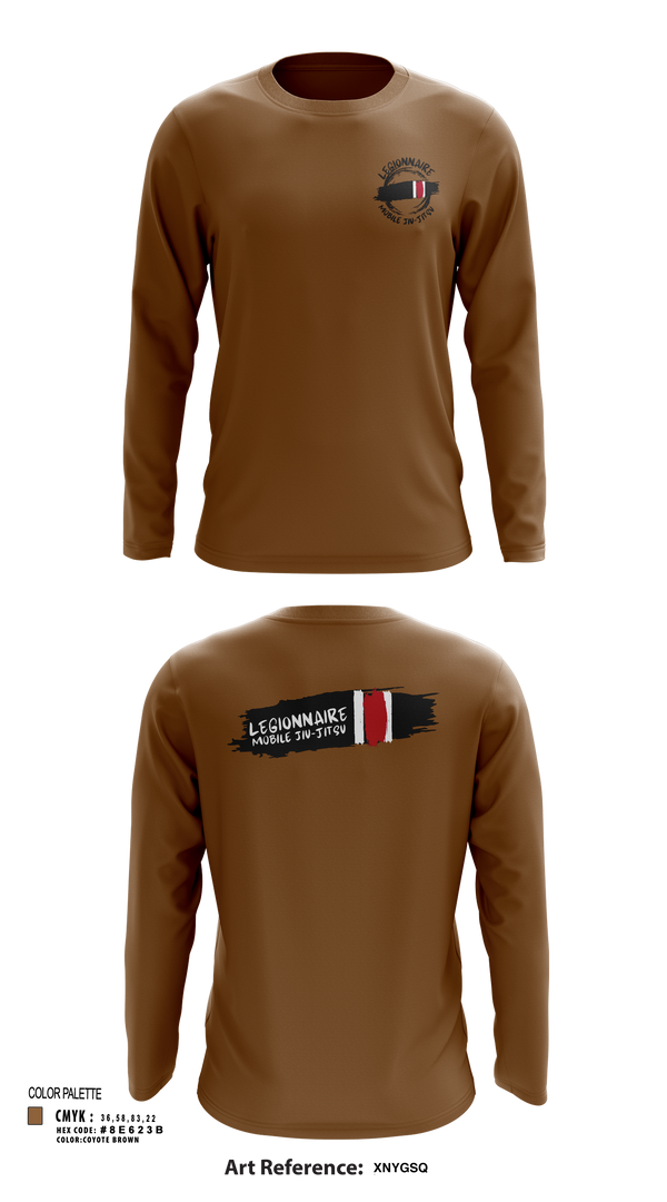 Long Sleeve Performance Shirt, Legionnaire Mobile Jiu-Jitsu, , Teamtime, Team time, sublimation, custom sports apparel, team uniforms, spirit wear, spiritwear, sports uniforms, custom shirts, team store, custom team store, fundraiser sports, apparel fundraiser