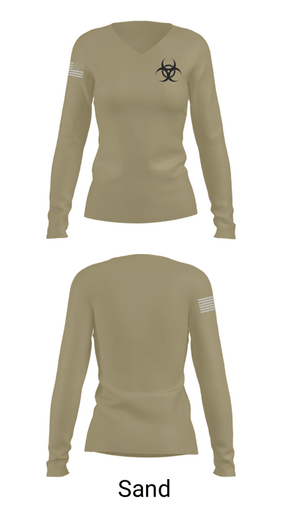Antrax 83840716 Women's Long Sleeve V-neck Shirt - 97
