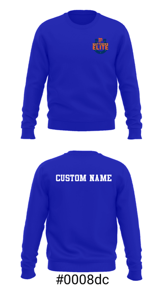 Crew Neck Sweatshirt, Matthews Elite, Football, Teamtime, Team time, sublimation, custom sports apparel, team uniforms, spirit wear, spiritwear, sports uniforms, custom shirts, team store, custom team store, fundraiser sports, apparel fundraiser