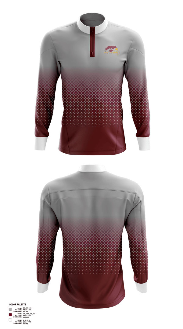Quarter Zip Jacket, Thomas W Kelly High School Basketball, Women's Basketball, Teamtime, Team time, sublimation, custom sports apparel, team uniforms, spirit wear, spiritwear, sports uniforms, custom shirts, team store, custom team store, fundraiser sports, apparel fundraiser