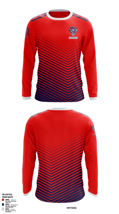 American Leadership Academy - Johnston Soccer 60957511 Long Sleeve Performance Shirt - 1