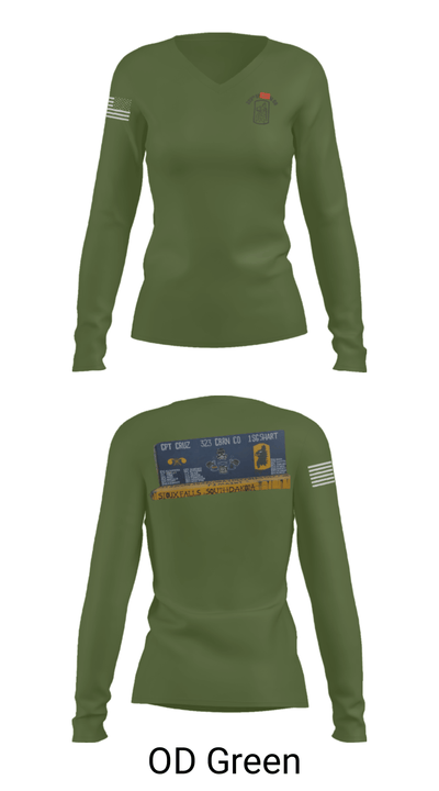 323 chem maint 12311738 Women's Long Sleeve V-neck Shirt - 57