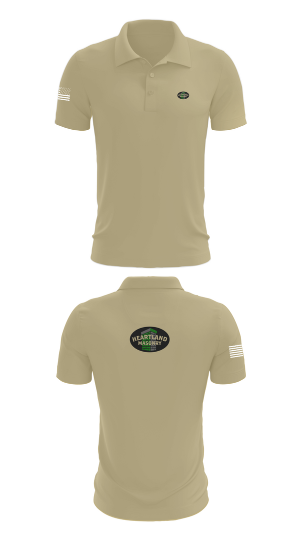 Short Sleeve Performance Polo, Heartland masonry, , Teamtime, Team time, sublimation, custom sports apparel, team uniforms, spirit wear, spiritwear, sports uniforms, custom shirts, team store, custom team store, fundraiser sports, apparel fundraiser