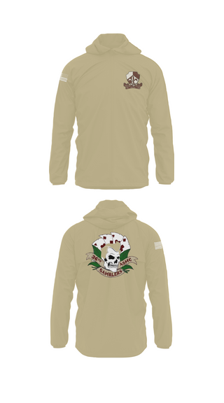 Windbreaker, Gamblers, Army, Teamtime, Team time, sublimation, custom sports apparel, team uniforms, spirit wear, spiritwear, sports uniforms, custom shirts, team store, custom team store, fundraiser sports, apparel fundraiser