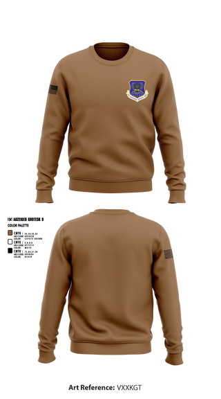 Crew Neck Sweatshirt, 821 CRG, Air Force, Teamtime, Team time, sublimation, custom sports apparel, team uniforms, spirit wear, spiritwear, sports uniforms, custom shirts, team store, custom team store, fundraiser sports, apparel fundraiser