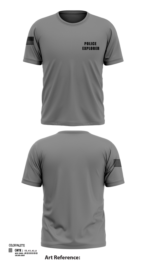 Short Sleeve Performance Shirt, Police Explorer, Police, Teamtime, Team time, sublimation, custom sports apparel, team uniforms, spirit wear, spiritwear, sports uniforms, custom shirts, team store, custom team store, fundraiser sports, apparel fundraiser