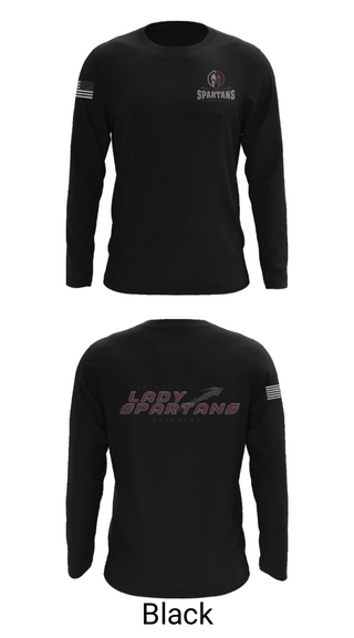 Long Sleeve Performance Shirt, Berthoud High School Basketball, Women's Basketball, Teamtime, Team time, sublimation, custom sports apparel, team uniforms, spirit wear, spiritwear, sports uniforms, custom shirts, team store, custom team store, fundraiser sports, apparel fundraiser