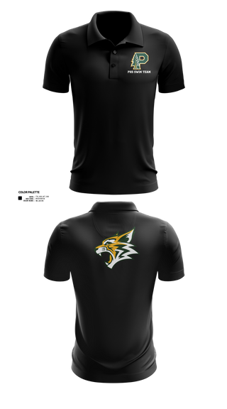 Short Sleeve Performance Polo, Paradise High School Bobcats, Swimming, Teamtime, Team time, sublimation, custom sports apparel, team uniforms, spirit wear, spiritwear, sports uniforms, custom shirts, team store, custom team store, fundraiser sports, apparel fundraiser