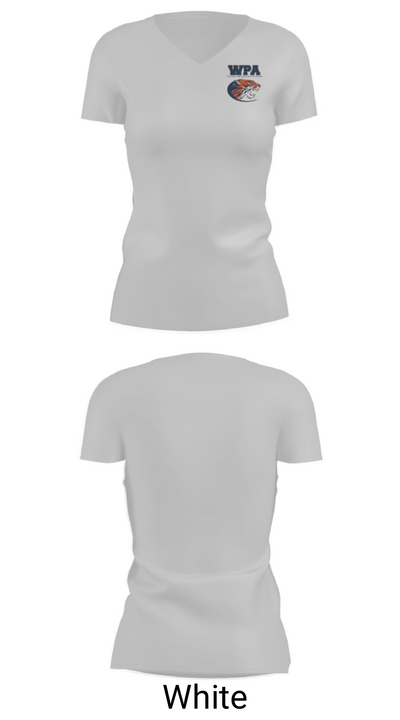 Wilson Preparatory Academy (High School) Volleyball 1583694 Women's Short Sleeve V-neck Shirt - 19