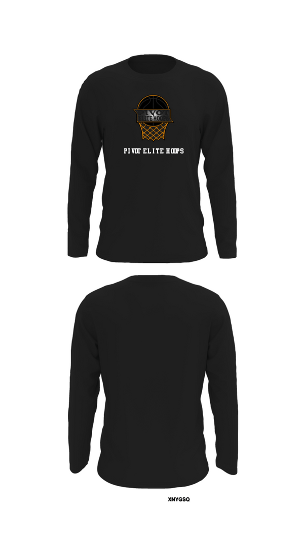 Long Sleeve Performance Shirt, Pivot Elite Hoops, Women's Basketball, Teamtime, Team time, sublimation, custom sports apparel, team uniforms, spirit wear, spiritwear, sports uniforms, custom shirts, team store, custom team store, fundraiser sports, apparel fundraiser