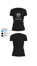 Castillo oil change 89672213 Women's Short Sleeve V-neck Shirt - 37