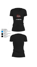 J&M BROTHERS 14644357 Women's Short Sleeve V-neck Shirt - 37