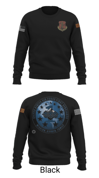 Crew Neck Sweatshirt, 186 Air Refueling Wing, Air Force, Teamtime, Team time, sublimation, custom sports apparel, team uniforms, spirit wear, spiritwear, sports uniforms, custom shirts, team store, custom team store, fundraiser sports, apparel fundraiser