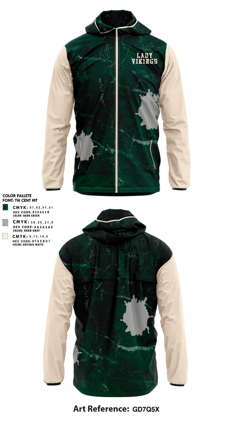 Windbreaker, Lady Vikings, Softball, Teamtime, Team time, sublimation, custom sports apparel, team uniforms, spirit wear, spiritwear, sports uniforms, custom shirts, team store, custom team store, fundraiser sports, apparel fundraiser