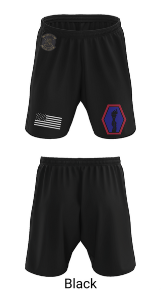 Athletic Shorts With Pockets, 100th Battalion 442nd Infantry Delta dragons, Army, Teamtime, Team time, sublimation, custom sports apparel, team uniforms, spirit wear, spiritwear, sports uniforms, custom shirts, team store, custom team store, fundraiser sports, apparel fundraiser