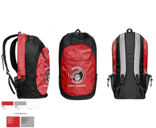 Gear Bag, Deerfield High School Cross Country, Cross Country, Teamtime, Team time, sublimation, custom sports apparel, team uniforms, spirit wear, spiritwear, sports uniforms, custom shirts, team store, custom team store, fundraiser sports, apparel fundraiser