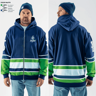 Zip Hoodie, Yard Goats Shaker Heights Baseball, Baseball, Teamtime, Team time, sublimation, custom sports apparel, team uniforms, spirit wear, spiritwear, sports uniforms, custom shirts, team store, custom team store, fundraiser sports, apparel fundraiser