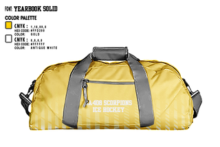 Duffle Bag, SA408 Scorpions, Ice Hockey, Teamtime, Team time, sublimation, custom sports apparel, team uniforms, spirit wear, spiritwear, sports uniforms, custom shirts, team store, custom team store, fundraiser sports, apparel fundraiser