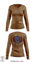 345 TRS 70386856 Women's Long Sleeve V-neck Shirt - 125