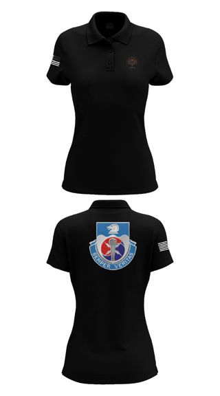 Womens Short Sleeve Performance Polo, 312TH MI BN, CHARLIE DETACHMENT, Army, Teamtime, Team time, sublimation, custom sports apparel, team uniforms, spirit wear, spiritwear, sports uniforms, custom shirts, team store, custom team store, fundraiser sports, apparel fundraiser