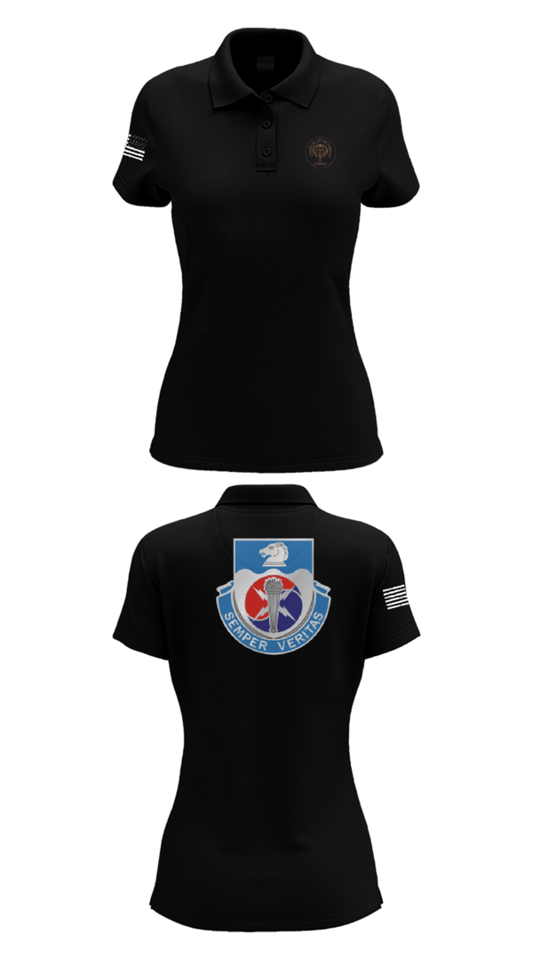 Womens Short Sleeve Performance Polo, 312TH MI BN, CHARLIE DETACHMENT, Army, Teamtime, Team time, sublimation, custom sports apparel, team uniforms, spirit wear, spiritwear, sports uniforms, custom shirts, team store, custom team store, fundraiser sports, apparel fundraiser