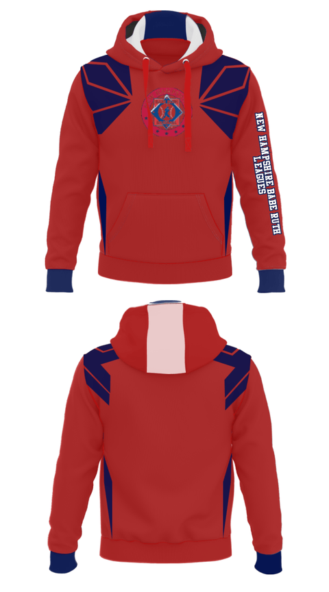 Hoodie, New Hampshire Babe Ruth Leagues, Baseball, Teamtime, Team time, sublimation, custom sports apparel, team uniforms, spirit wear, spiritwear, sports uniforms, custom shirts, team store, custom team store, fundraiser sports, apparel fundraiser