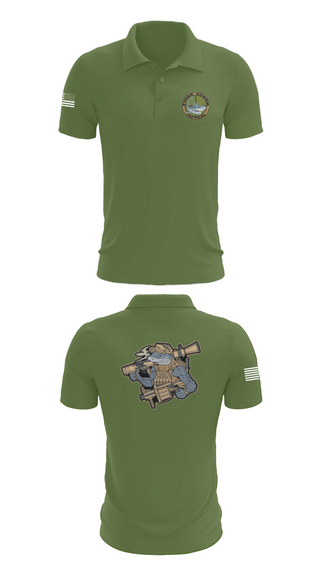 Short Sleeve Performance Polo, Wilmington Tiger Shark, Army, Teamtime, Team time, sublimation, custom sports apparel, team uniforms, spirit wear, spiritwear, sports uniforms, custom shirts, team store, custom team store, fundraiser sports, apparel fundraiser