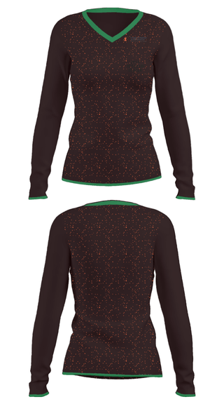 Women's Long Sleeve Vneck Shirt, Chez Veterans Center, Spirit Store, Teamtime, Team time, sublimation, custom sports apparel, team uniforms, spirit wear, spiritwear, sports uniforms, custom shirts, team store, custom team store, fundraiser sports, apparel fundraiser